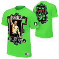 WWE футболка рестлера, Джона Сина, John Cena, "Neon Green", зеленая